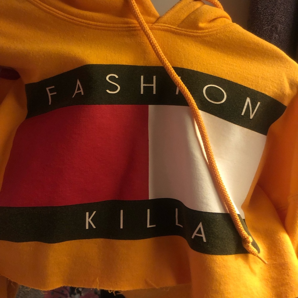 Fashion Killer crop hoodie Tommy Hilfiger style
